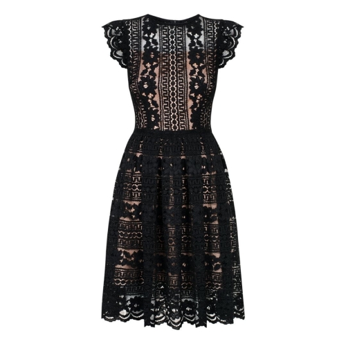 Black lace midi dress Sofia by Swing
