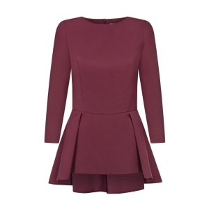 Maroon blouse with basque Paola by Swing