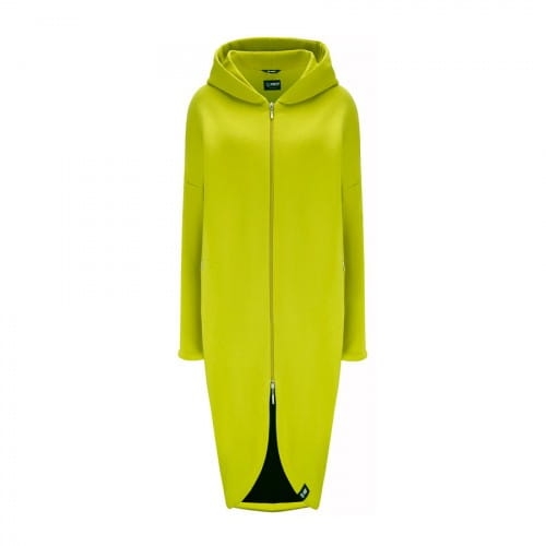 Seledynowy długi dresowy płaszcz MKTP