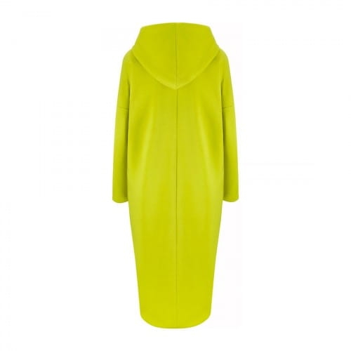 Seledynowy długi dresowy płaszcz MKTP