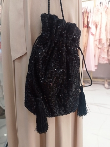 Sequin black bag purse by Swing