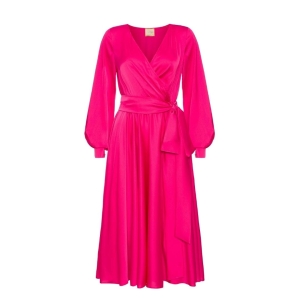 Amaranth flared midi dress Allison by Swing