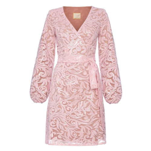 Powder pink lace shirtdress dress Brenda by SWING
