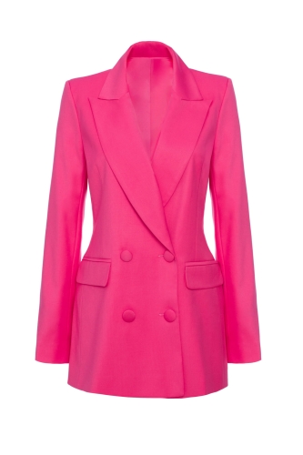 Pink spring double-breasted jacket by Martina