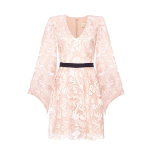 Beige lace dress with wide sleeves Valerie II by SWING