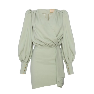 Mint elegant Stefany dress with envelope neckline by Swing