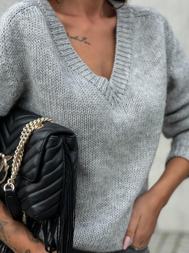 Gray mohair sweater Nelly