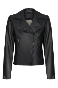 Black leather ramoneska by Swing