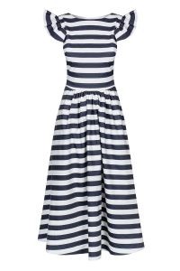 Striped fit & flare midi dress Butterfly by Swing 