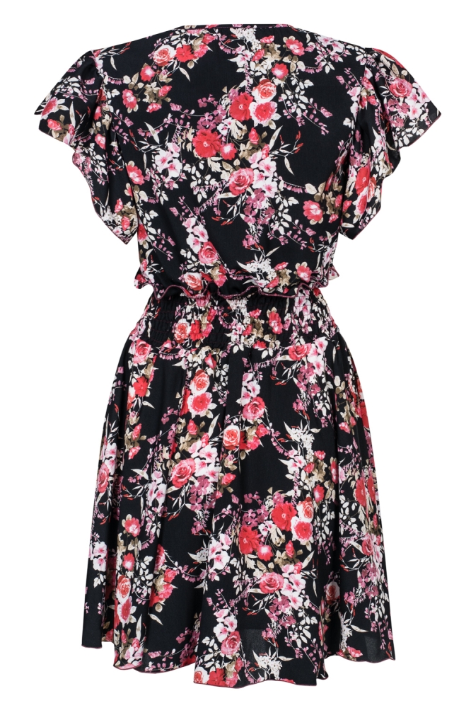 Lekko rozkloszowana wzorzysta sukienka SENIORITA Swing