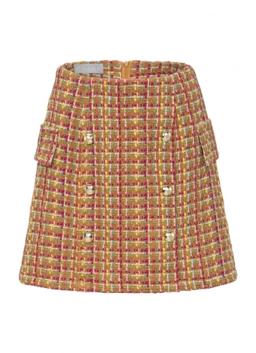 Trapeze skirt with decorative buttons Ivone by Maare