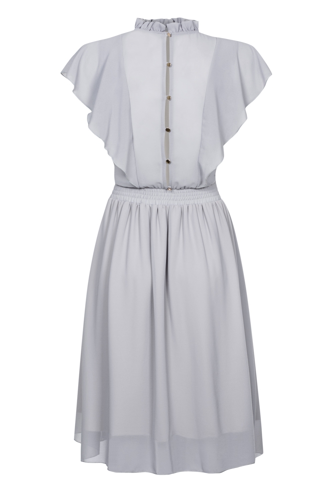 Szara plisowana sukienka Harmony Swing