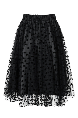 Black spotted tulle skirt Nancy by Swing