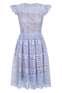 Lavender lace midi dress Sofia by Swing