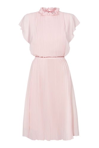 Powder pink pleated dress Harmony by Swing