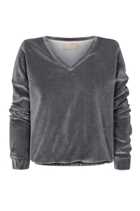 Grey velvet sweatshirt Velvet Preska