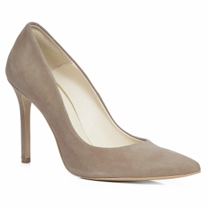 Beige suede stilettos by Gianmarko