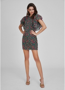 Matching floral mini dress by Poppi Maare