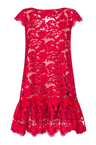 Red lace dress Pucci by Swing