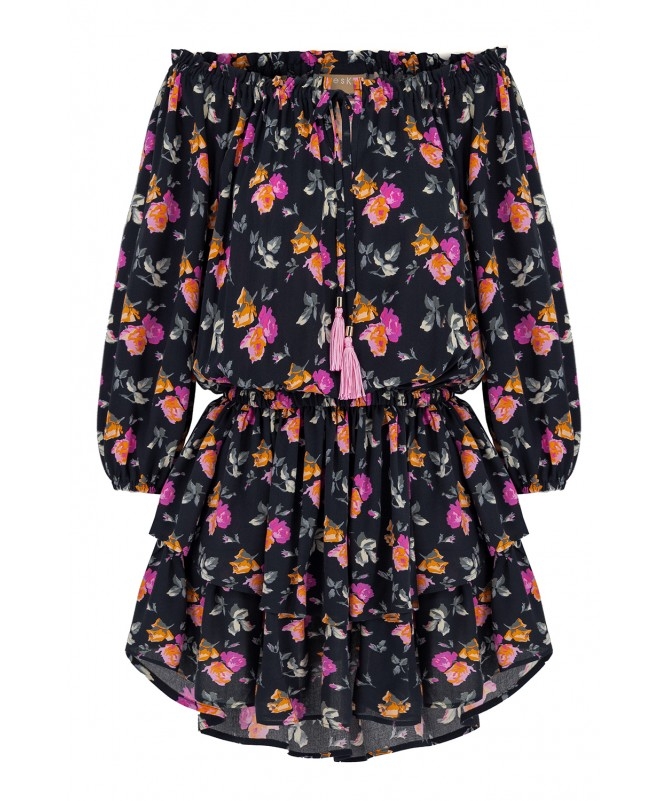 Sukienka z hiszpańskim dekoltem Nancy Rose by Preska