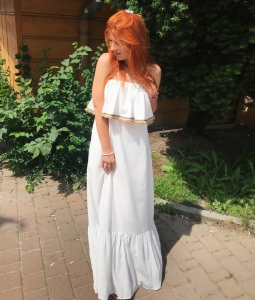 Long white Spanish dress Verona by Swing