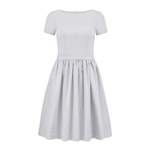 Grey flared dress Baby Blue mini by Swing