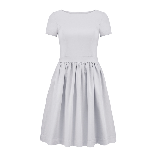 Grey flared dress Baby Blue mini by Swing