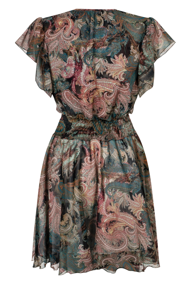 Lekko rozkloszowana wzorzysta sukienka SENIORITA Swing 